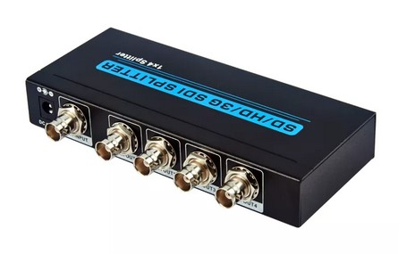 Splitter Distri SDI 1 Entrée Et 4 Sorties SD/HD/3G-Sdi 1080P 1x4 Pour Projecteur TV