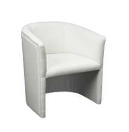 Fauteuil club Sim blanc