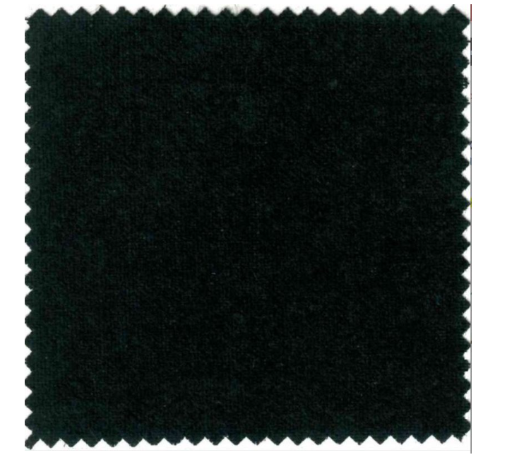 Coton à gratter ignifugé M1 largeur 260cm noir à la coupe