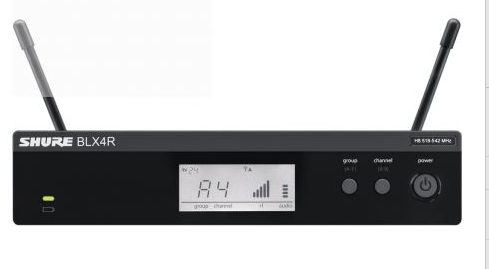 Shure BLX4R (K14, 614-638 MHz) récepteur sans fil module de rack