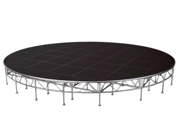 Scène circulaire portative diamètre 6m (concert/événement) scène ronde en aluminium hauteur Variable